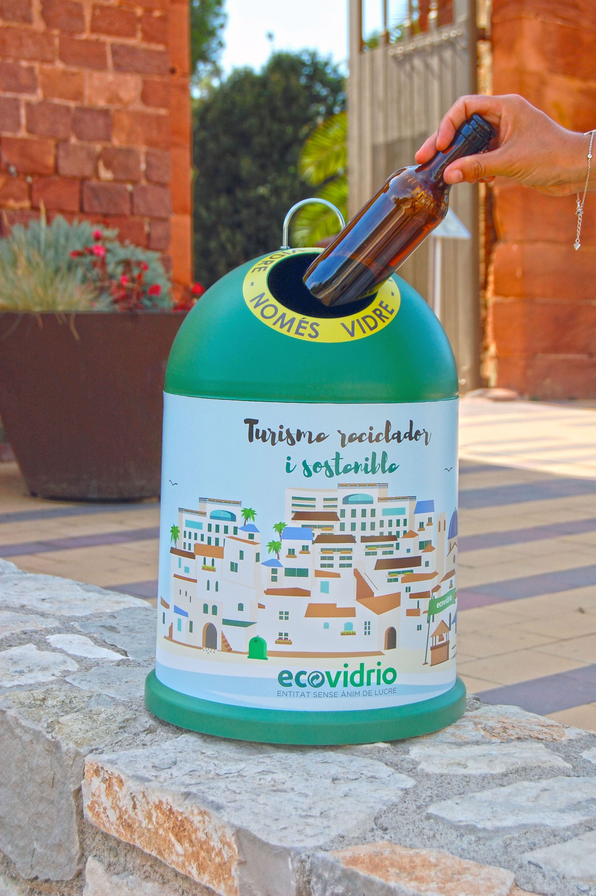 foto ecovidrio botella castell