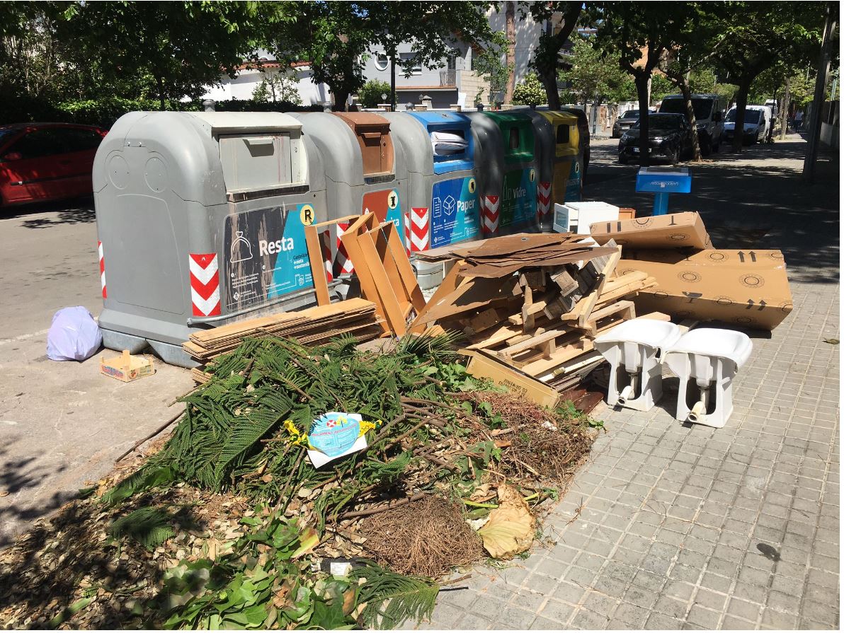 barri net abocament incorrecte